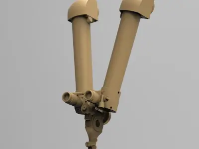 Scherenfernrohor  German scissor periscope World War 2   3D print model
