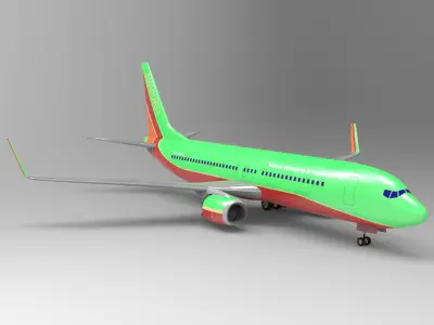 Aircraft 737 3D model purchase