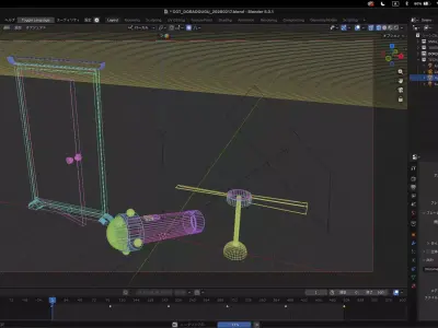 Doraemon Takecopter Dokodemodoor SmallLight 3D model