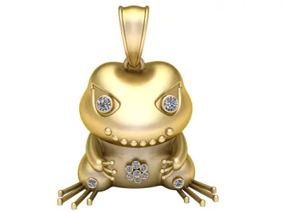 FROG INSECT PENDANT 3D PRINTABLE MODEL 3D print model