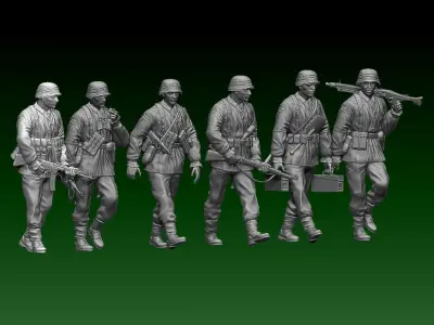 German soldiers 3D print model order