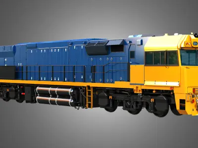 C44aci - Heavy Duty Diesel Electric Locomotive 3D model