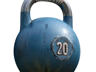 Old weights worn out - set 3D model