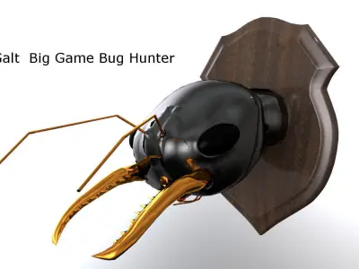 Big Game Bug Hunter Jack Jumper Ant mounted 3D model