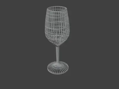 simple glass 3D model