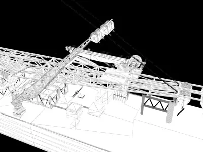 Ship DELMA 2000 Pipelay Crane Vessel 3D model