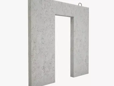 Concrete Wall Facade 3D model purchase