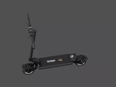 Electric scooter Teverun Fighter pbr Low-poly 3D model