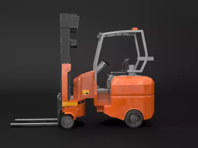 Articulated Electric Forklift 3D model