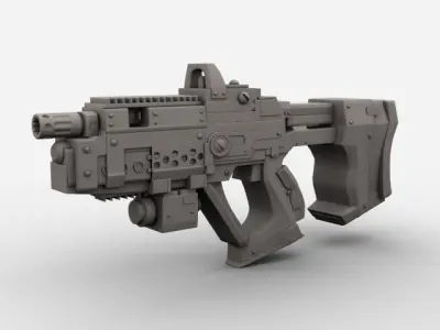 Sci Fi Gun 01  3D model