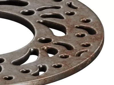 Rusty Brake Disc 3D model