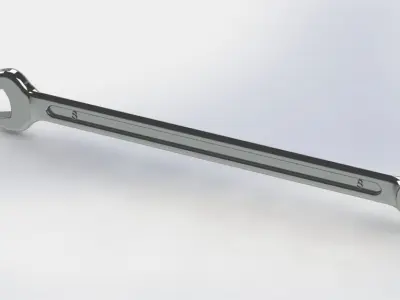 wrench big collection from 8mm to 32mm 3D model