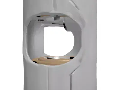 Damaged Hydraulic Piston 3D Model 3D model