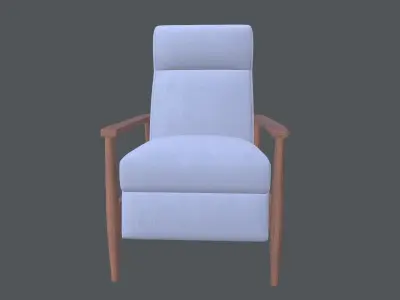 Coaster Push Back Recliner 3D model