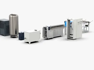 Meltblown Cloth Production Equipment 3D model