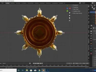 KingCrown 123 Low-poly 3D model