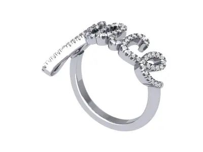 Wedding Ring  3D print model 376