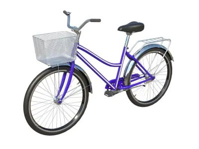 City bicycle PBR 3D model