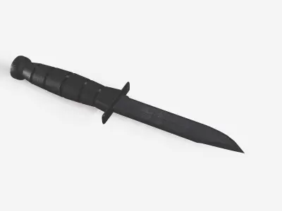 Tactical Knife Low-poly 3D model purchase
