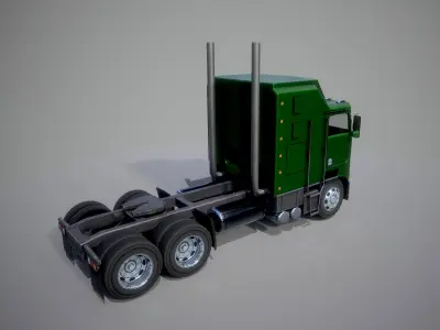 American Truck 11 and upgrades - Mobile Asset Low-poly 3D model Low-poly 3D model