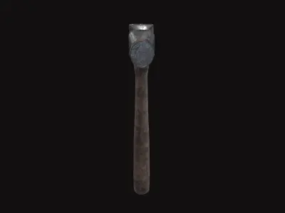 Medieval Hammer V03 Low-poly 3D model