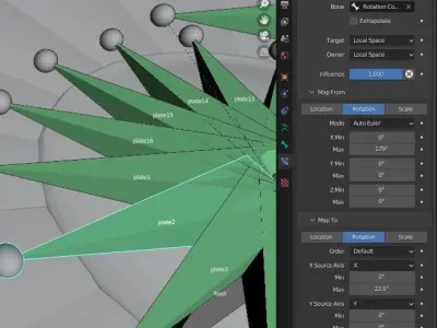Foldout Shield Low-poly 3D model