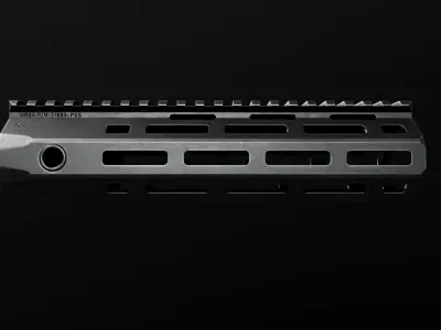 KAC URX4 MLOK AR15 Handguard Low-poly 3D model