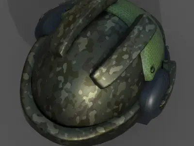 Helmet scifi military combat 3d model  Low-poly 3D model shop