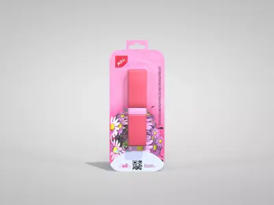 Card 04 Batton Red 3D model