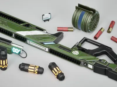 Damnflash Low-poly 3D model
