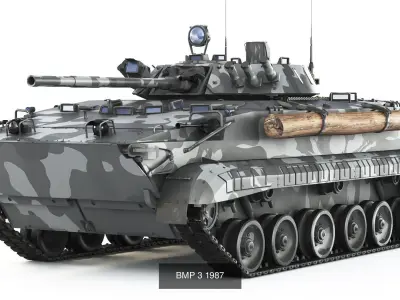 Collection of armored fighting vehicles 3D Model Pack