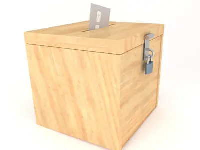 VOTE BOX 3D MODEL Low-poly 3D model