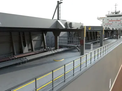 Bulk carrier  3D model