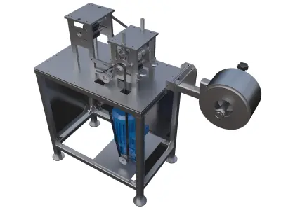 Circular paper cutting machine 3D model