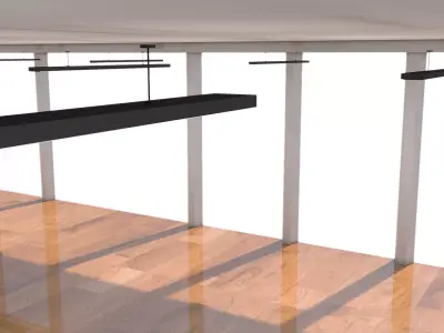 Loft Empty Office 3D model