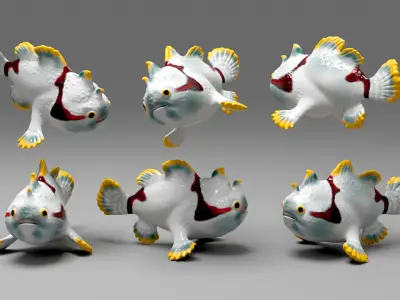 Clown Frogfish 3D model