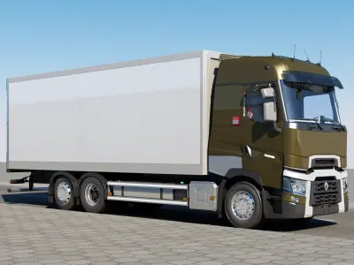 Renault T Range 6X2 Chassis 3D model