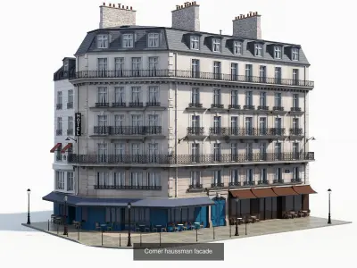 Parisian buildings 3D Model Collection