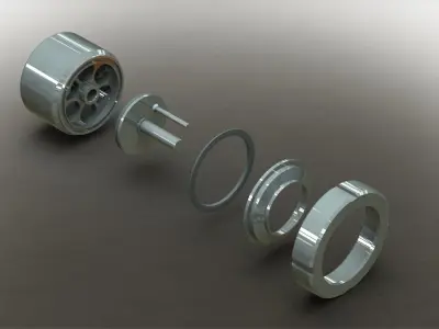 Sanitary check valve SMS 2 - Vlvula sanitria SMS 2 Free 3D model