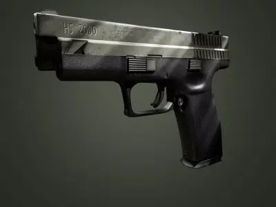 HS2000 First Gen Croatian Pistol Low-poly 3D model