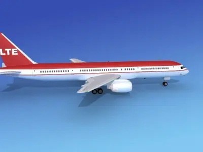 Boeing 757-200 LTE Intl Airways 3D model