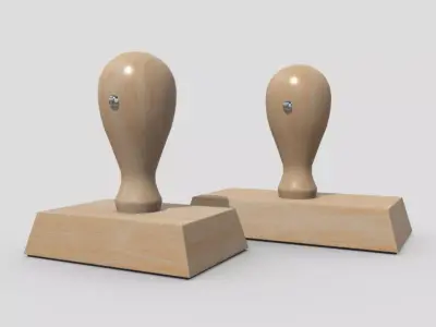 Rubber Stamp 2 3D model