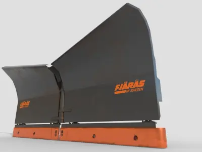 Fjaras snow plow 3D model