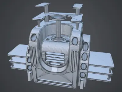 Sci-fi asset 5 - high poly 3D model