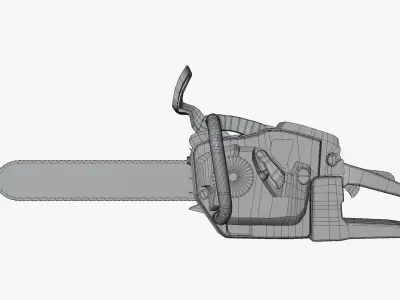 Chainsaw Low-poly 3D model get