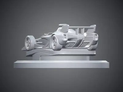 Formula Race Car Statue 3D Print Model PM-401 3D print model