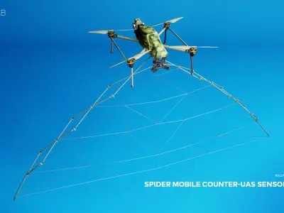SPIDER Mobile Counter-UAS Sensor Drone 3D model