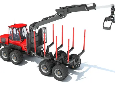 Forestry Forwarder 3D model
