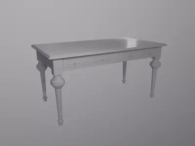 Antique Table Low-poly 3D model