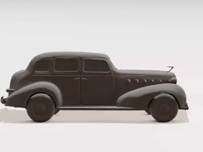 Vintage Cruise Toy Car Kid-Friendly Cartoon 3D Printable 3D print model